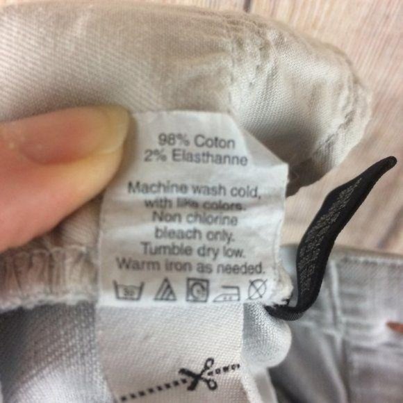 J. Crew Women's Size 27 Light Grey Cropped Matchstick Denim Jeans Stretch - Picture 8 of 8